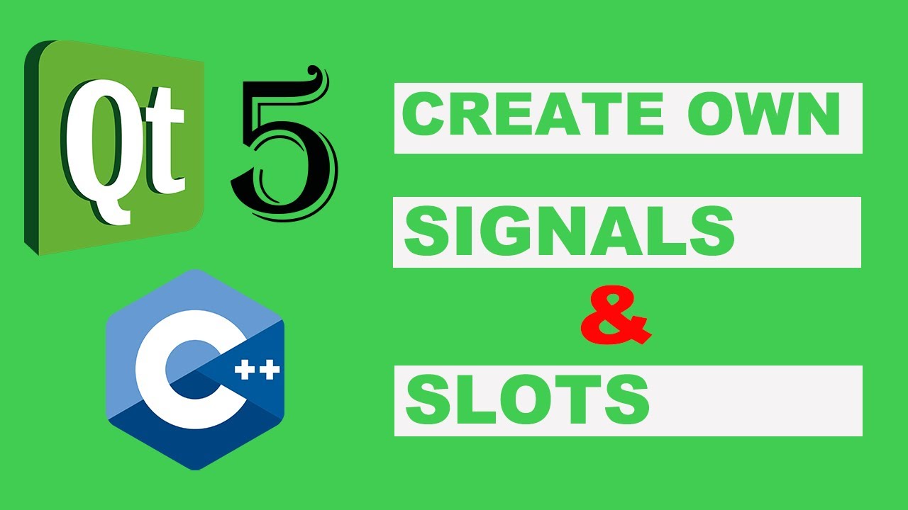 Qt C++ Create own signals and slots [1/2] connect and disconnect