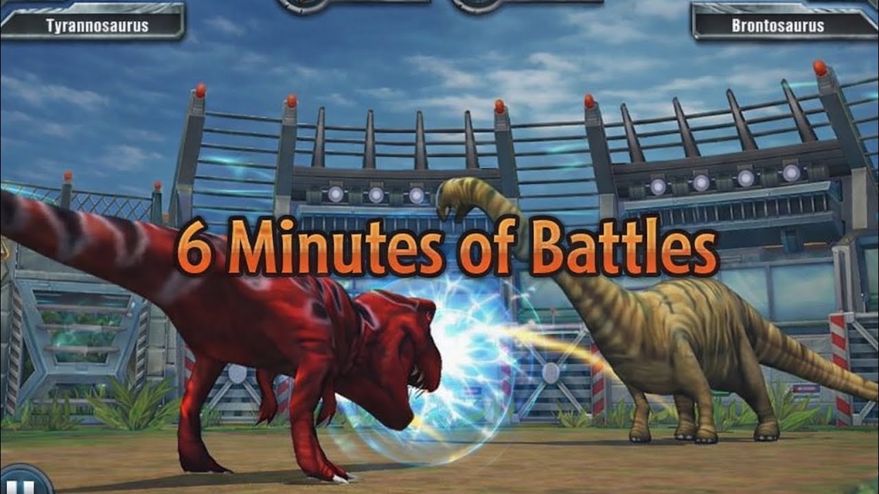 6 Minutes of Battles in Jurassic Park Builder 