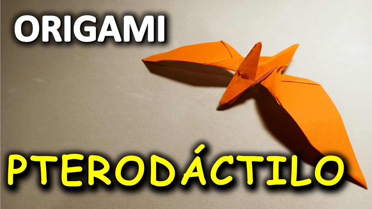 ORIGAMI - COMO FAZER UM ORIGAMI PTERODÁCTILO PASSO A PASSO - DIY Tutorial Simples e Descomplicado