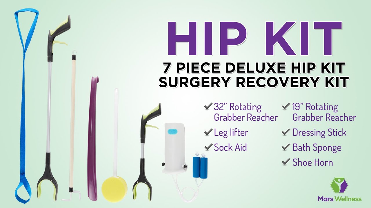 7 Piece Deluxe Hip Kit &ndash; Surgery Recovery Kit