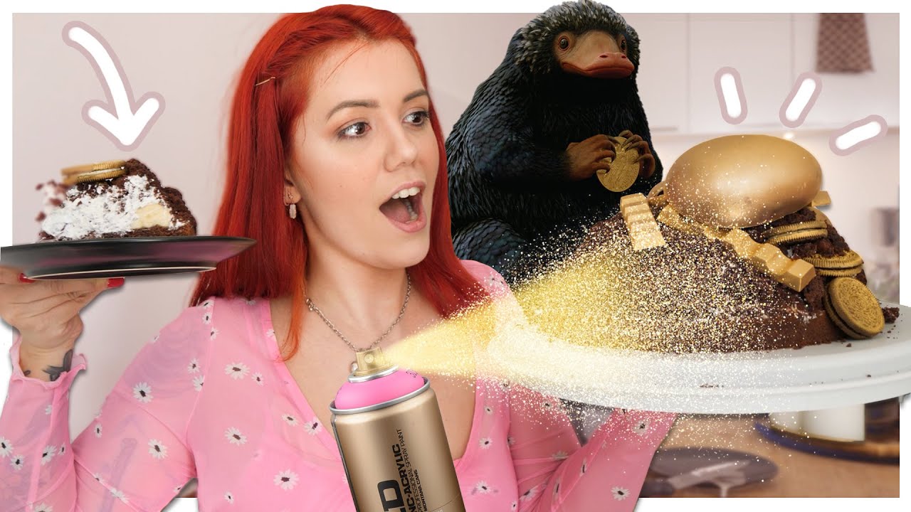 EIN GOLDENER KUCHEN für den NIFFLER aus FANTASTISCHE TIERWESEN!