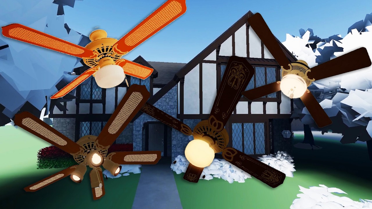 VISITEI A CASA COM MUITOS CEILING FANS NO ROBLOX! 🏠🌀 | Funny Ceiling Fans