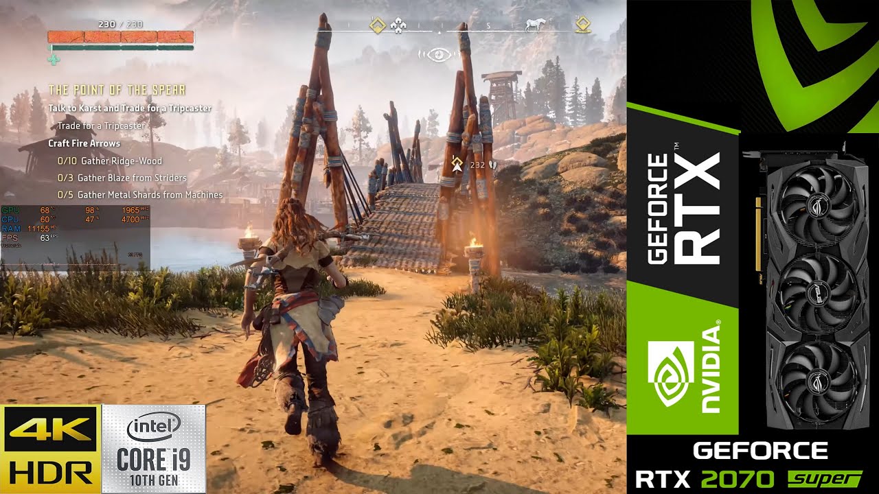 Horizon Zero Dawn Ultimate Settings 1440P | RTX 2070 SUPER | I9 10900K