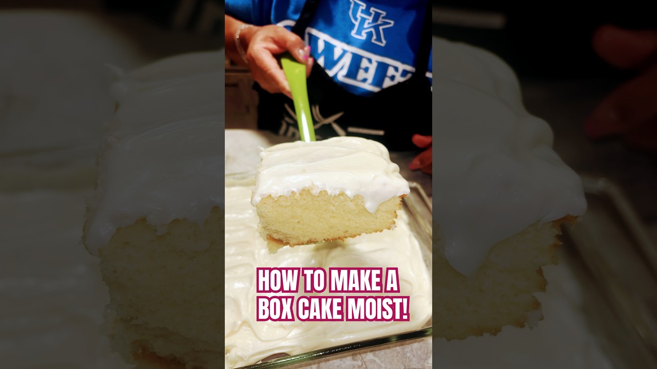 🍰 How To Make A Box Cake Moist! #boxcake #cake
