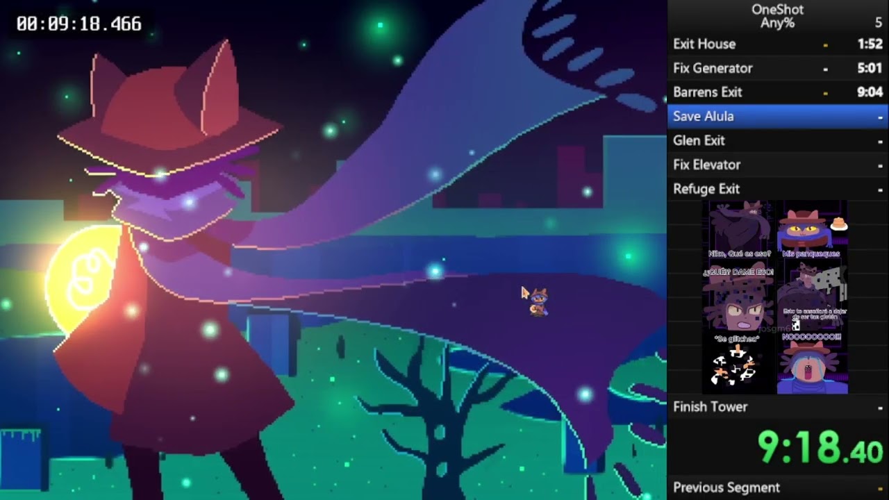 OneShot Speedrun 33 minutes Any% Glitchless (NMG) by hhgedc/Zulu