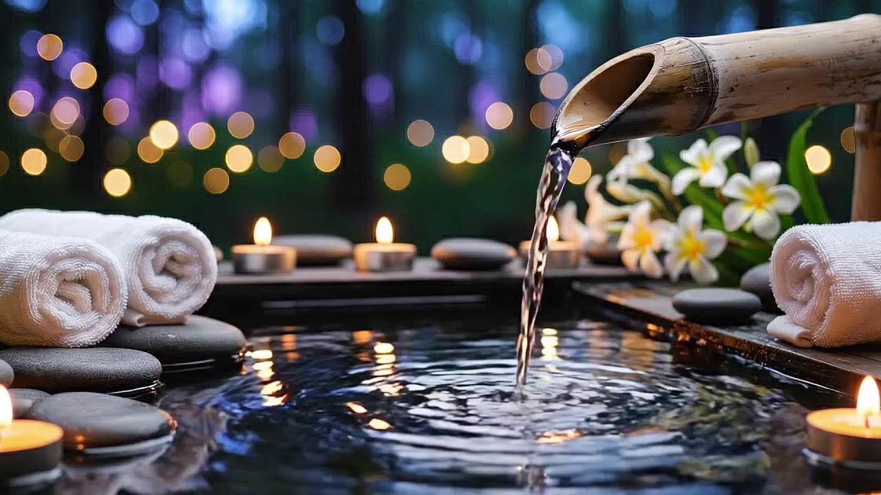 Healing Piano with Flowing Water Sounds 🌿 Melt Away Stress & Inner Tension | Deep Rest Inner Peace
