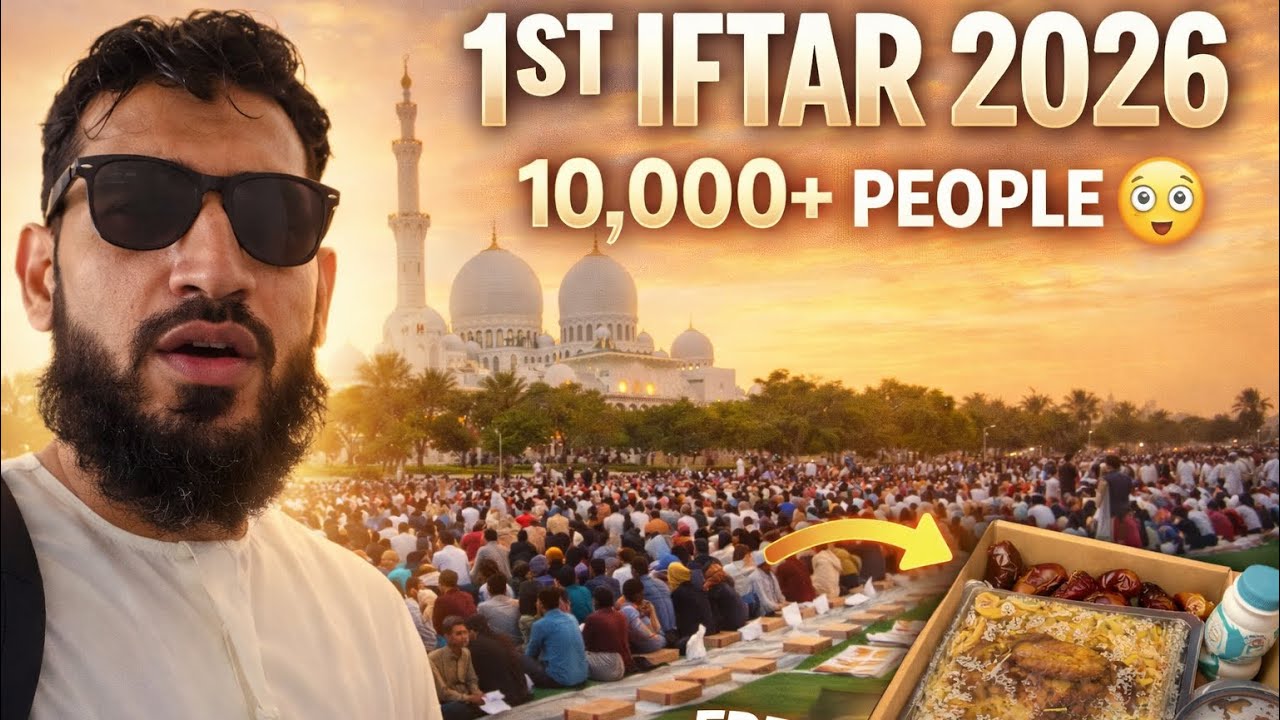 Ramadan Grand Iftar at Sheikh Zayed Mosque in Abu Dhabi (20,000Iftar Meals for Public)
