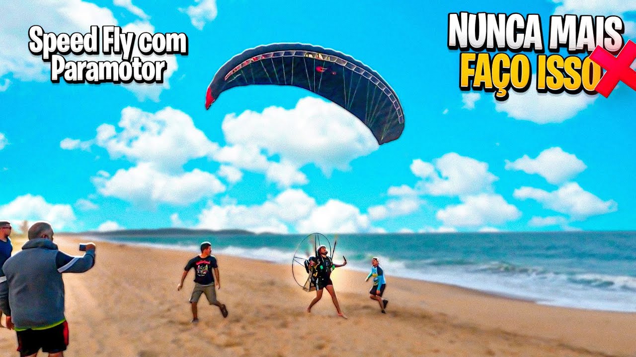 Exemplo do que nao fazer um um paramotor ou com speed fly