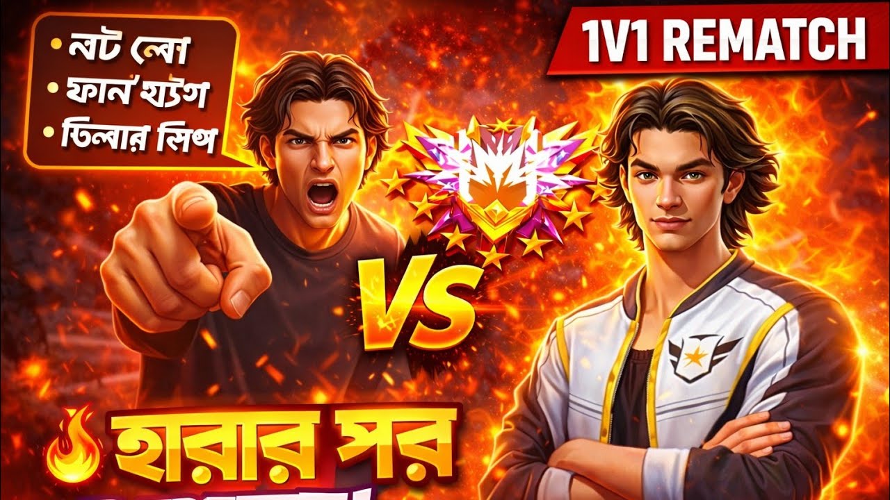 হার মানতে না পেরে রিম্যাচ 😤 | 1v1 Lone Wolf Gameplay 