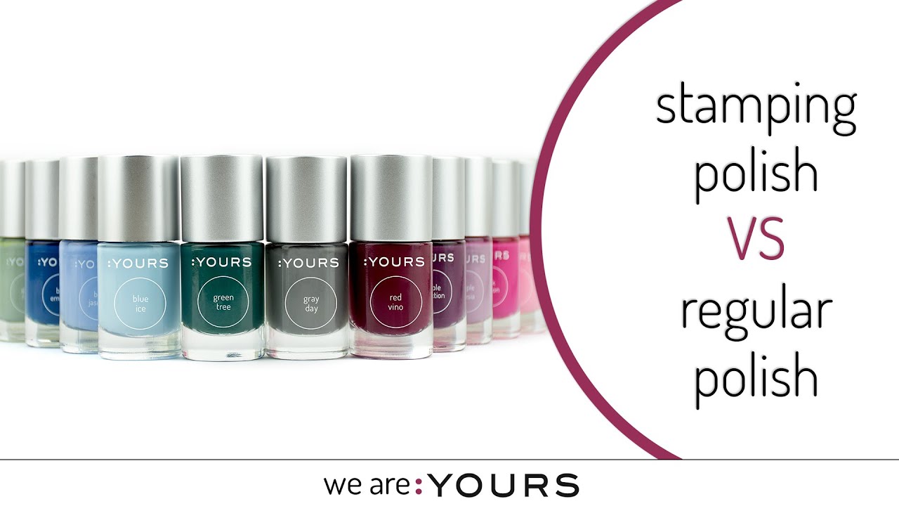 What's the difference between stamping polish and regular nail polish