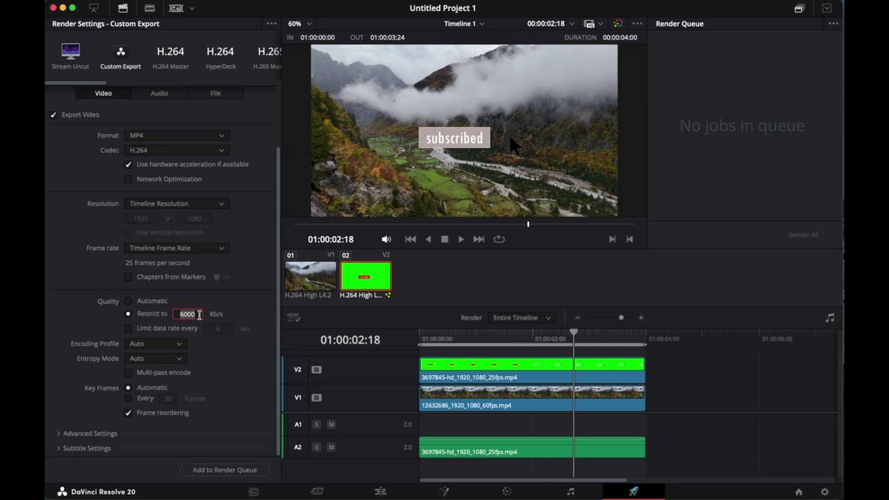DaVinci Resolve: Video Exportieren (Exporteinstellungen) - Tutorial Deutsch