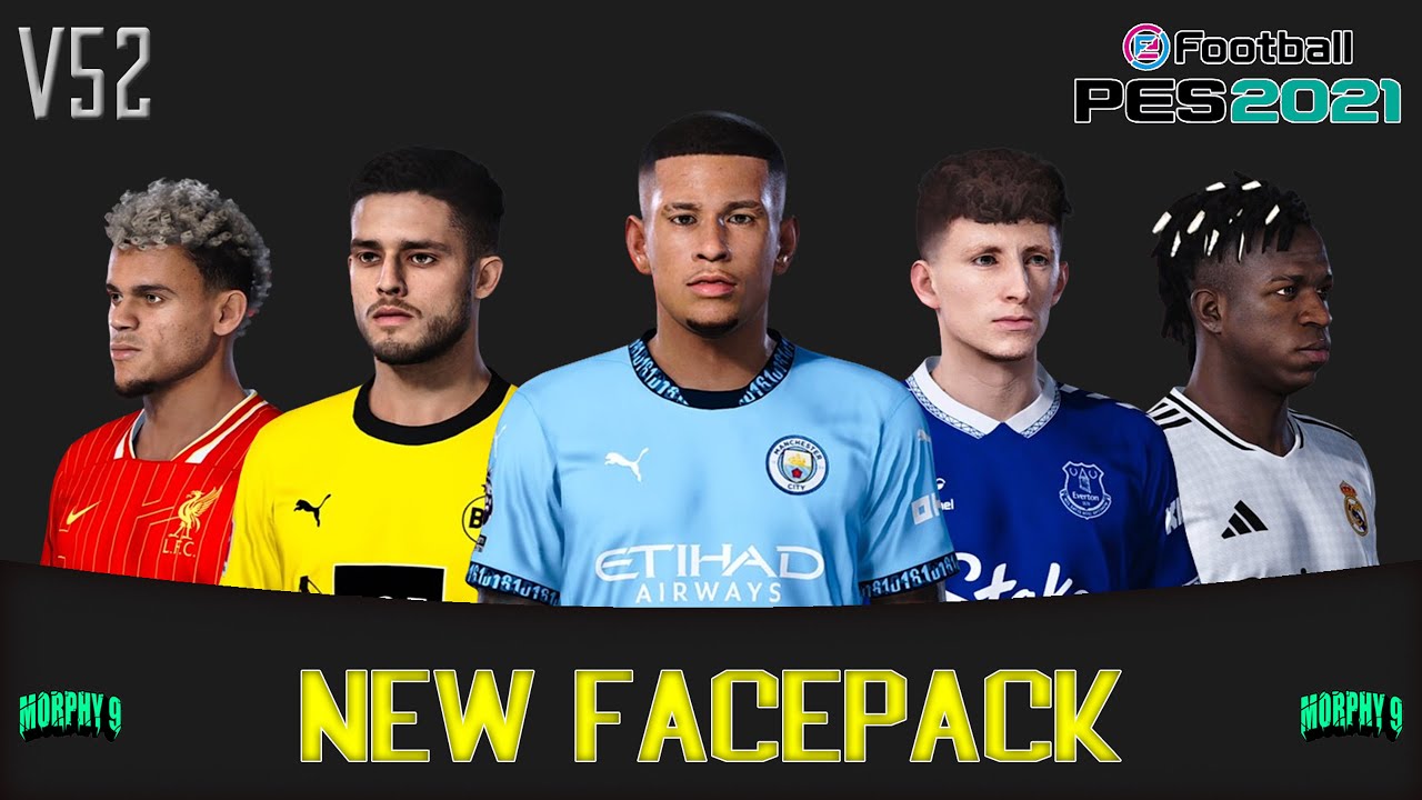 PES 2021 | NEW FACEPACK V52 CPK & SIDER VERSION | FACE MIXED