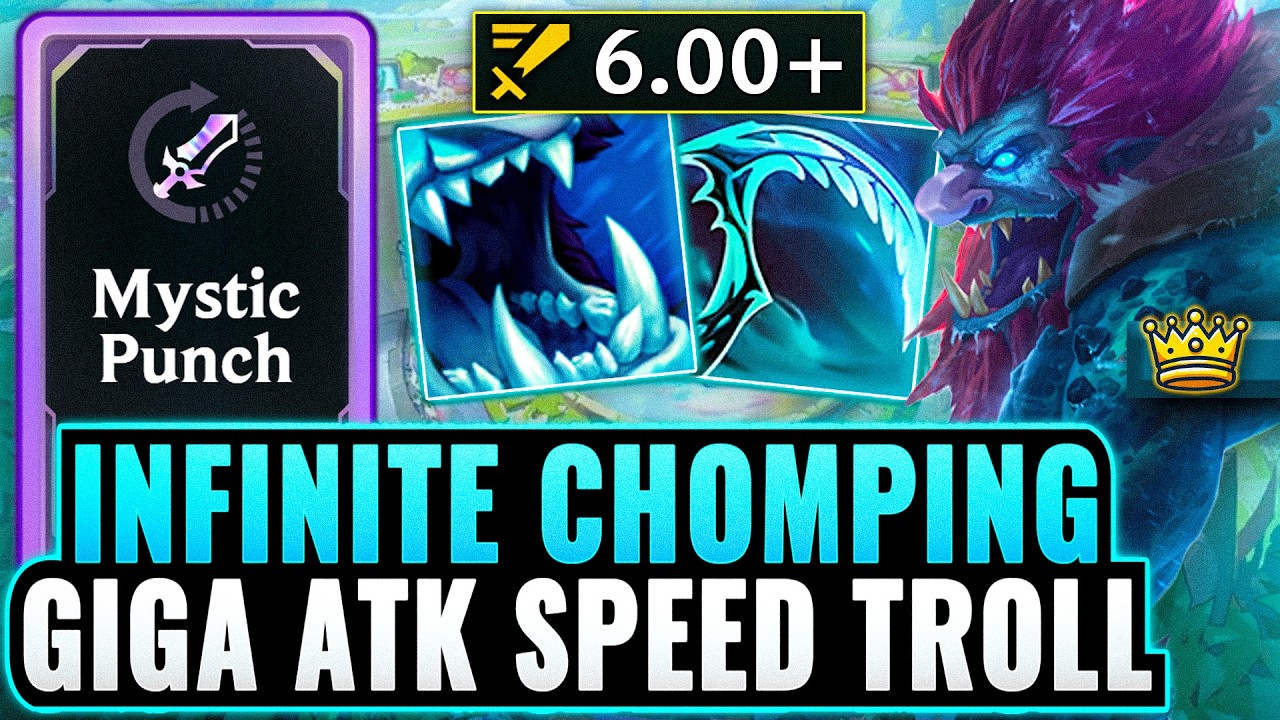 6 Atk Speed Infinite Chomp: Ooga Booga Me Trundle | League Arena Gameplay