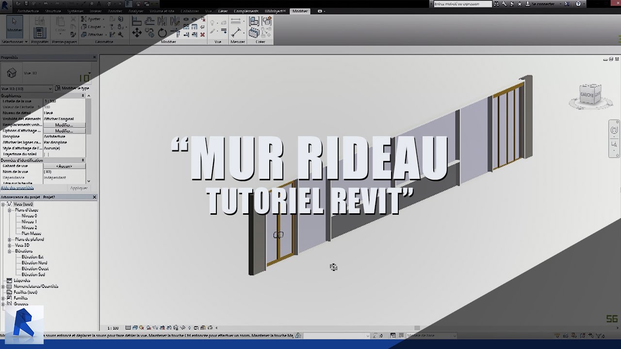 TUTO REVIT : Mur rideau