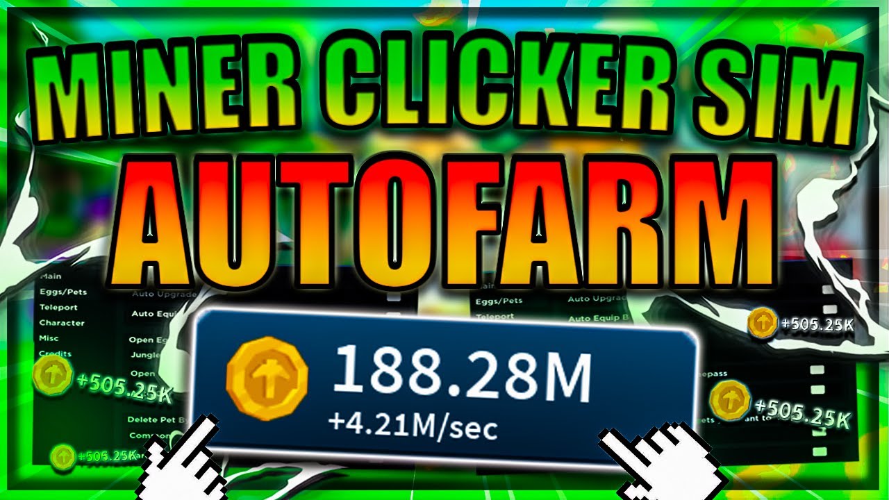 [NEW] Mining Clicker Simulator Script / Hack | Auto Farm | Auto Upgrade | *PASTEBIN 2022*