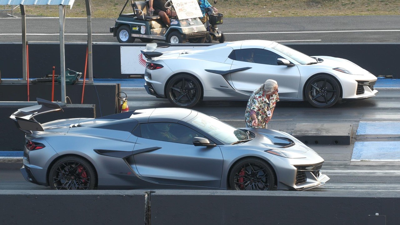 ZR1 Corvette против E-Ray