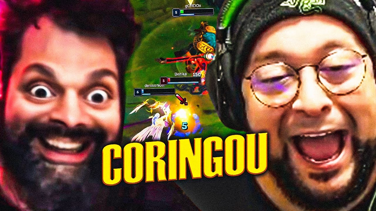 TILTOU E CORINGOU 100% JOGANDO DUO BOT COM GORDOX | League of Legends