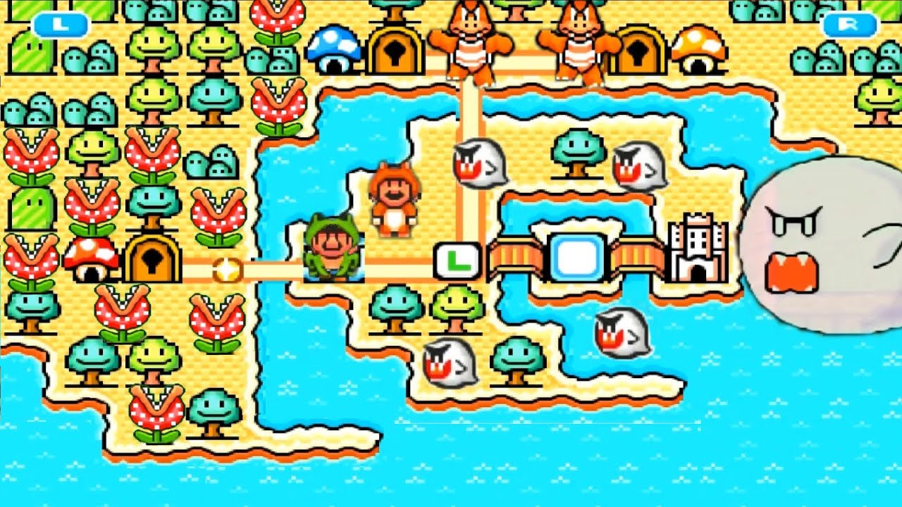 Super Mario Bros 3 HD REMAKE 100% World E: THE NEW WORLD Part 2 (Amazing Graphics)