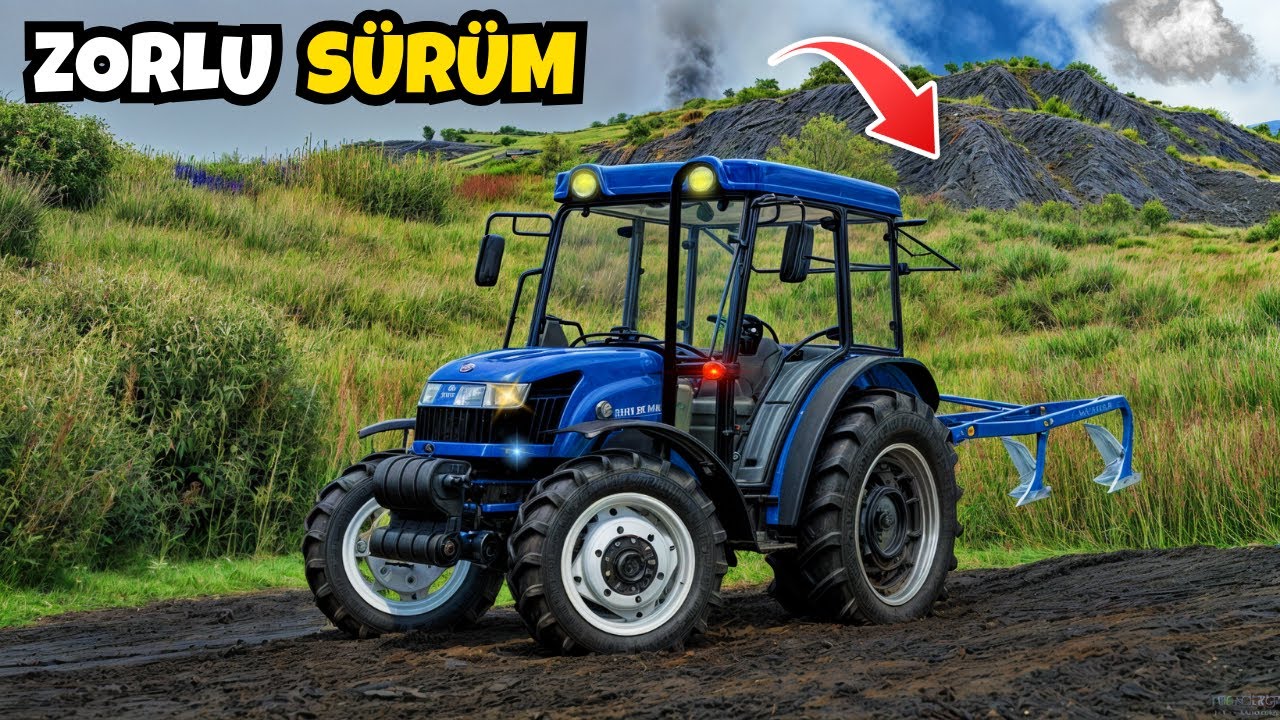 DUMANLI YAYLA YOLLARINDA PULLUK SÜRÜMÜ | NEWHOLLAND | FARMİNG SİMULATOR 22
