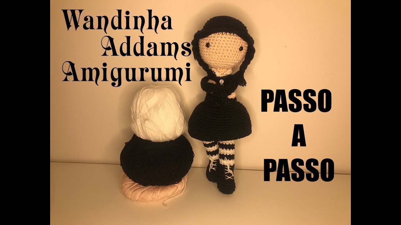 Wandinha Addams Amigurumi | PASSO A PASSO | Halloween