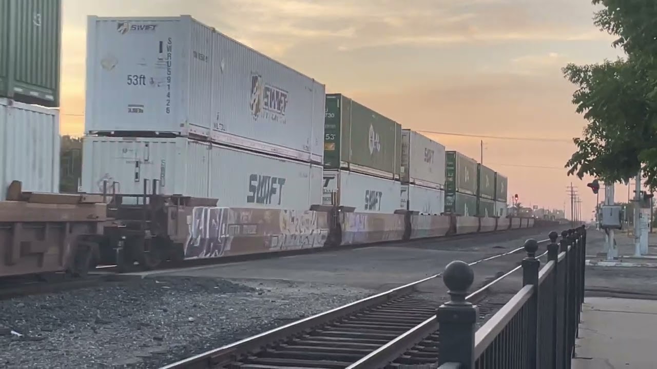 UP 5728 passing by at Kingsburg (9/24/24)