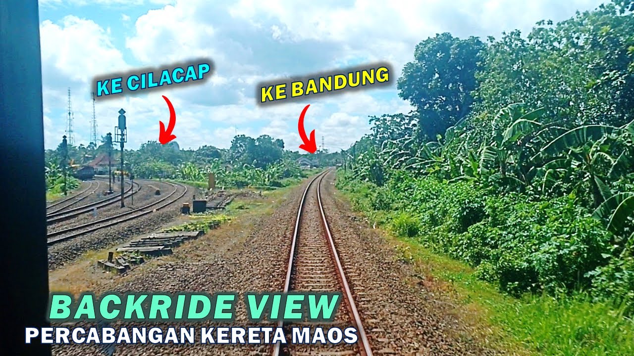 MELIHAT LETAK PERCABANGAN JALUR KERETA API KE CILACAP & BANDUNG! Backride KA Baturraden Eskpres 2023