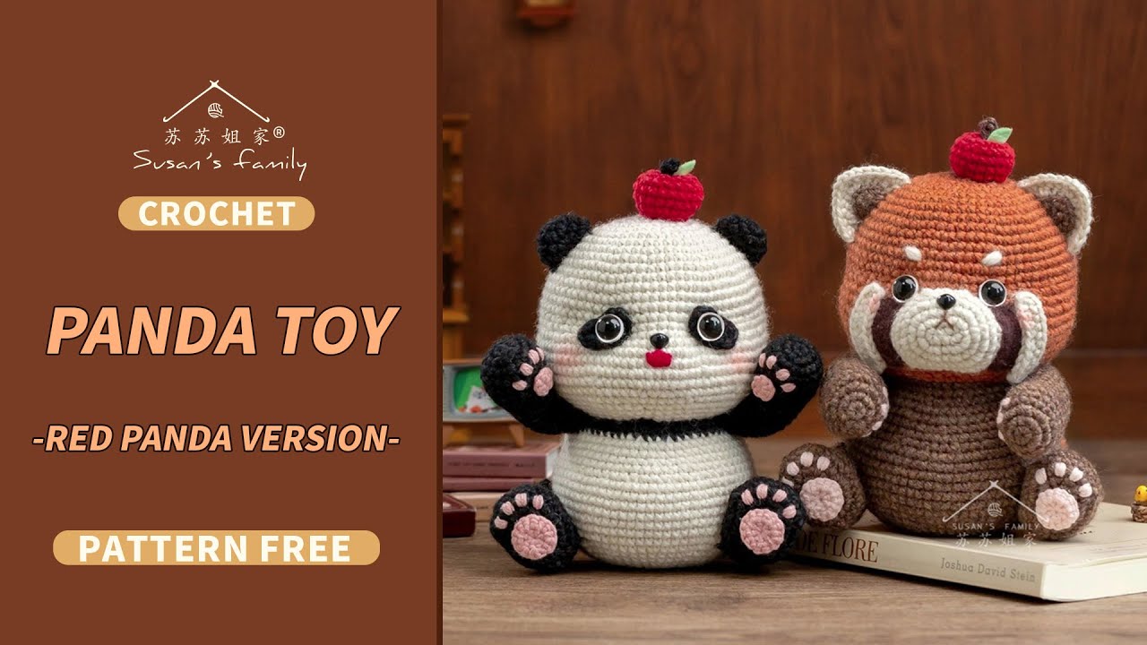 【EN2933】🐾Panda Toy_Red Panda Crochet Tutorial