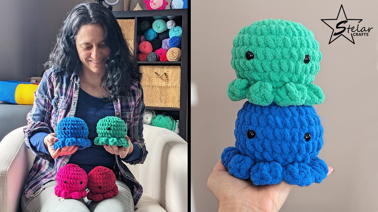 Octopus Crochet Amigurumi Pattern | Easy Tutorial by StelarCrafts