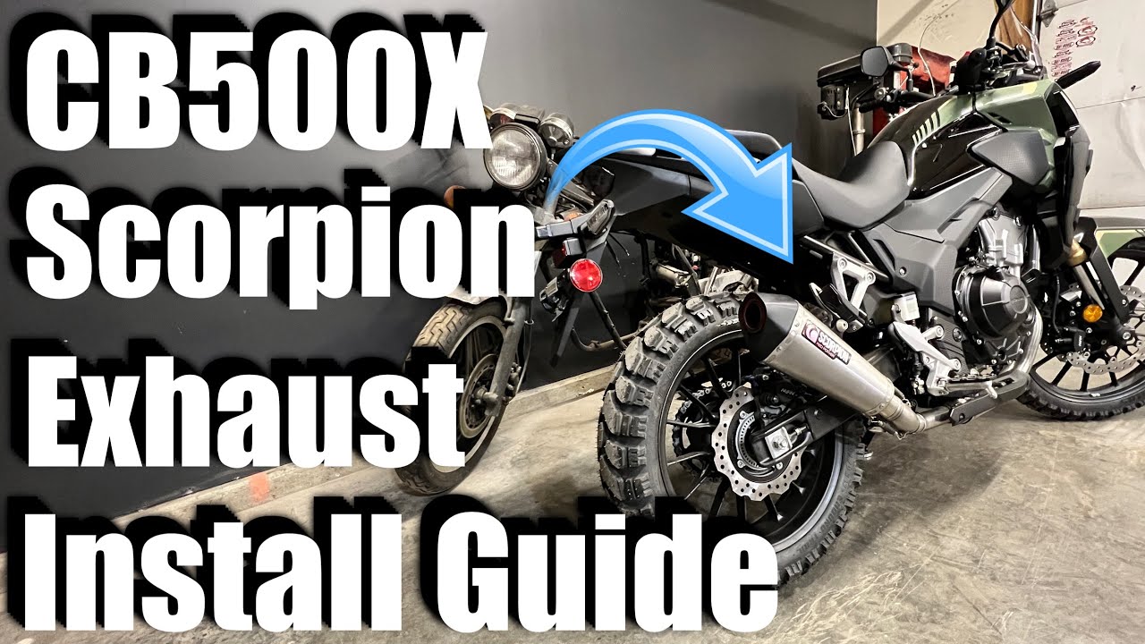 2022 CB500X Scorpion Exhaust Install Guide and Sound Test