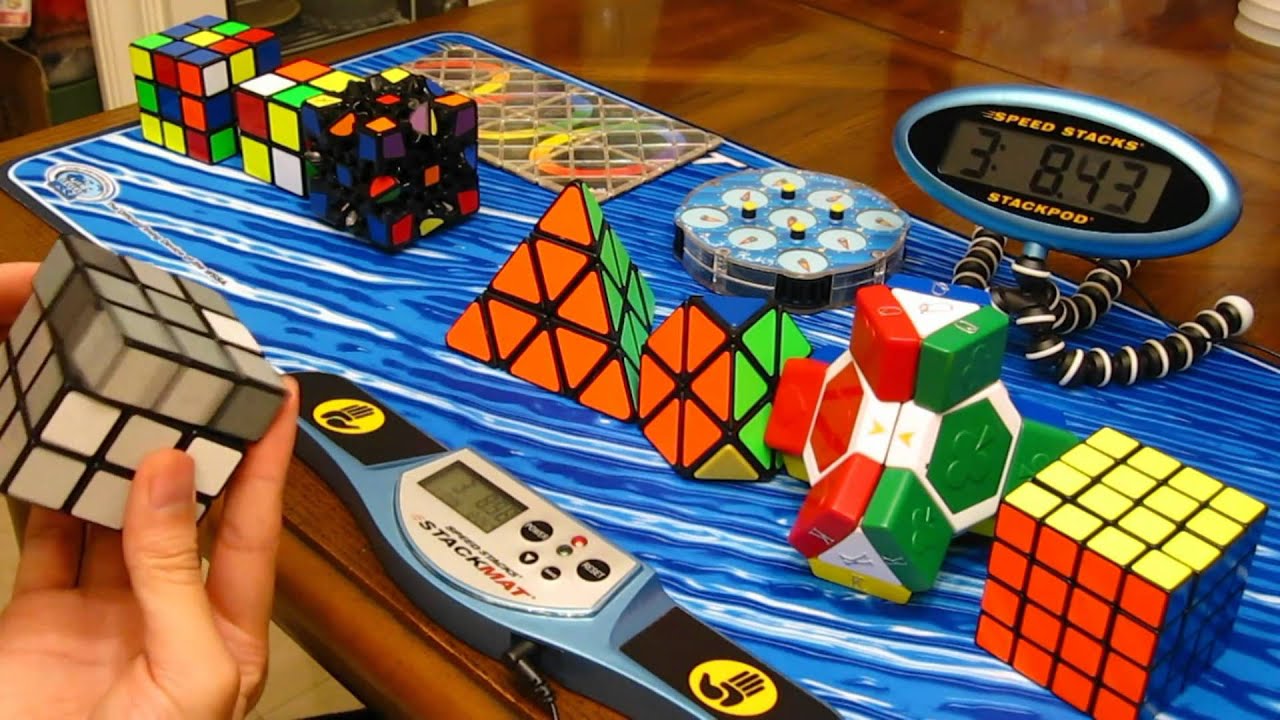 10 Puzzles Relay (including Rubik's cubes)
