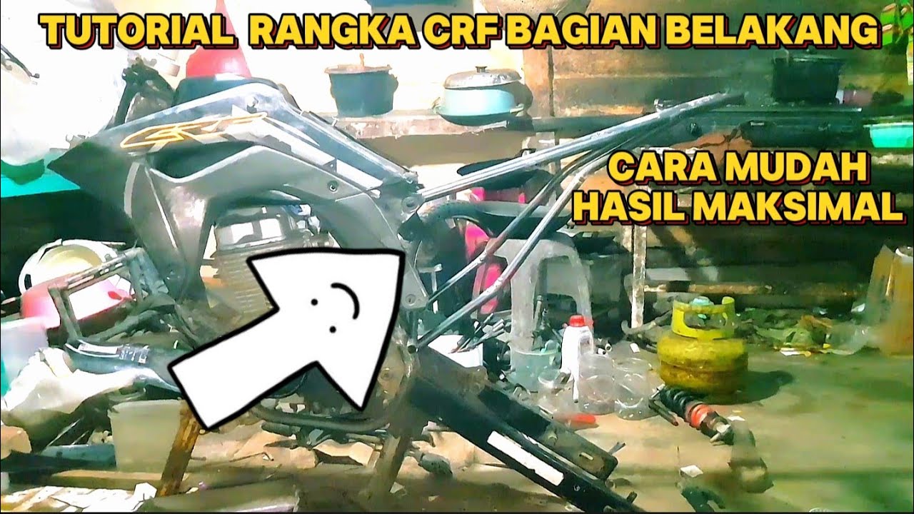 tutorial rangka/frame megapro modif crf bagian belakang.