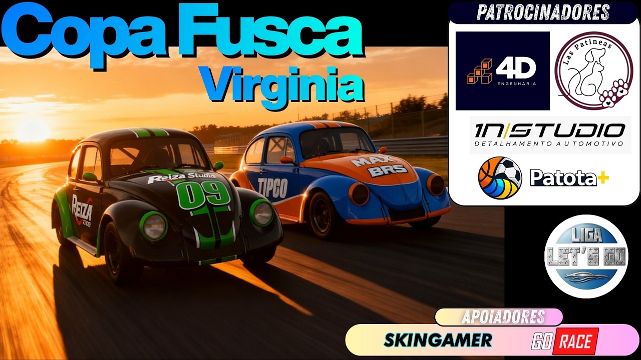 COPA FUSCA EM VIRGINIA ETAPA 4 - 1ªTEMPORADA | AUTOMOBILISTA 2 | LIGA LETS GO