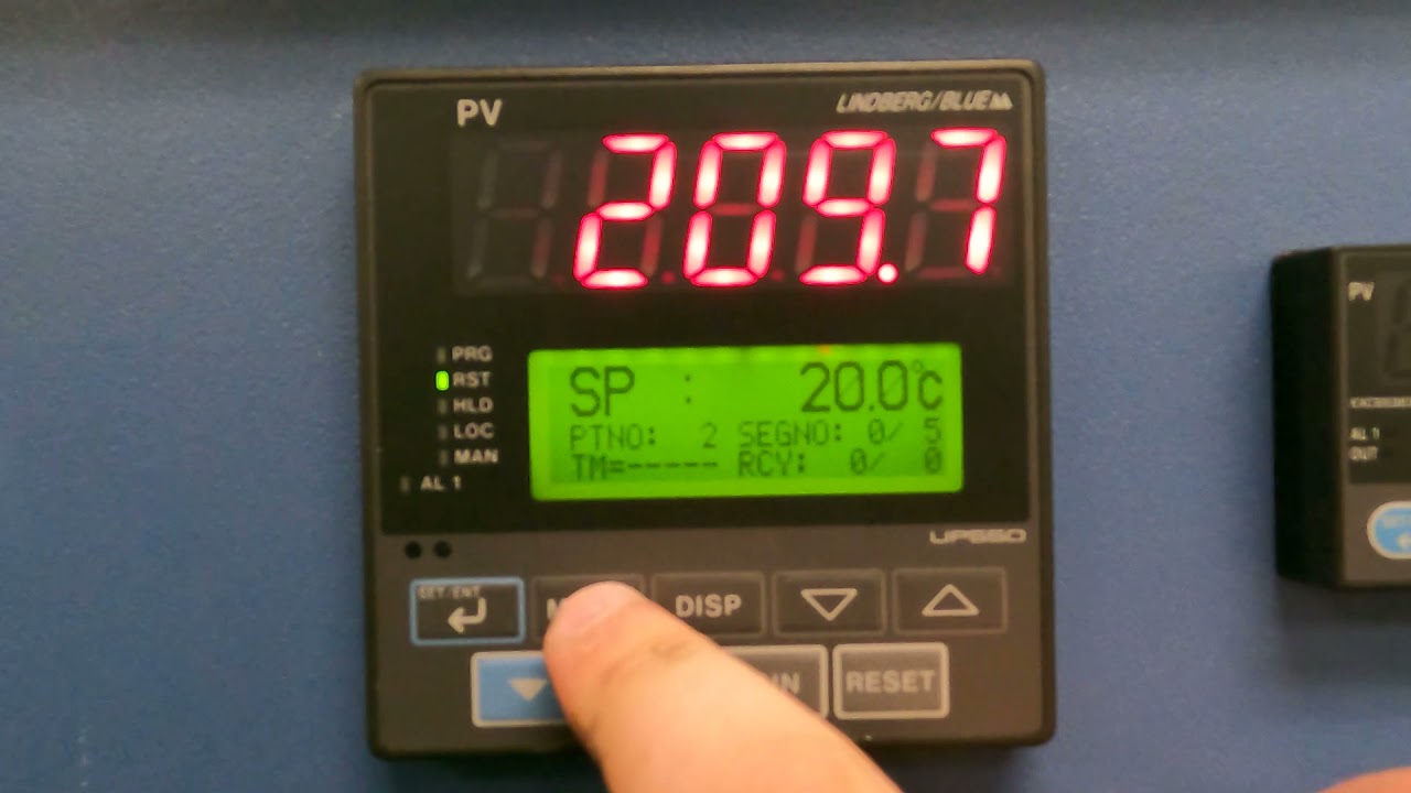 Box Furnace Tutorial (UP 550 Controller UT 150L Module): Lindberg Blue Furnace