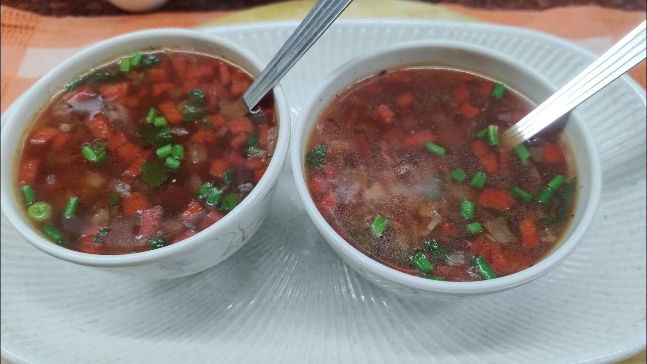एक बार यह  हेल्दी सूप बनाकर पी लिया तो सर्दी जुखाम सब छूमंतर हो जाएगा(How to make mix veg soup 🍲)👌😘