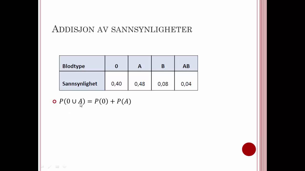 Addisjon av sannsynligheter