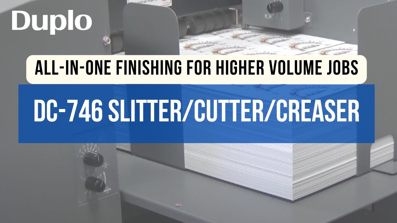 DC-746 Slitter/Cutter/Creaser | Product Demo | Duplo USA