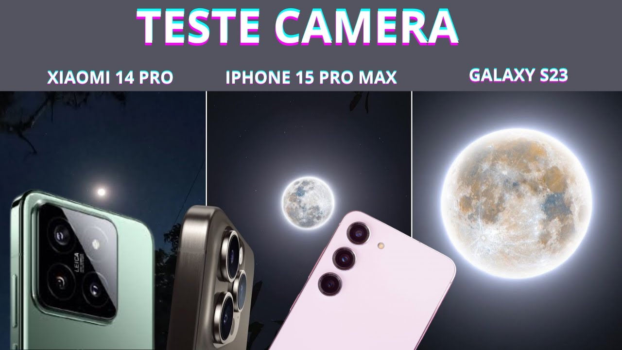 TESTE DE CAMERA XIAOMI 14 PRO VS IPHONE 15 PRO MAX VS GALAXY S23