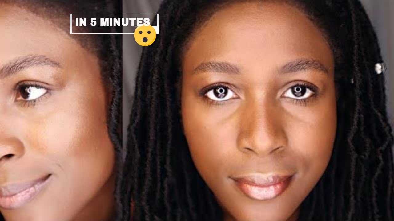 GLOWY MAKEUP FOR DARK SKIN| SUMMER GLOW MAKEUP| BLACK WOMEN | ThisisTinuola