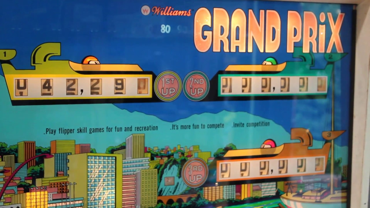 1976 Williams GRAND PRIX pinball machine