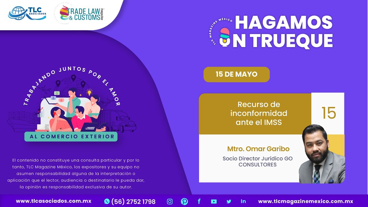 Recurso de inconformidad ante el IMSS impartido por el Mtro. Omar Garibo
