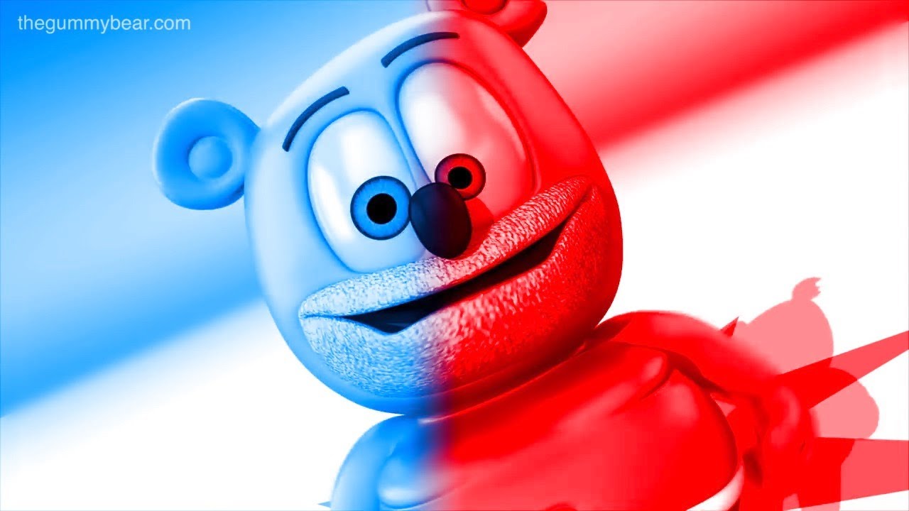 COLOURSPLIT RED + BLUE + DOUBBLE LANGUGE Gummibär REQWEST VIDOE French+Portugese Gummybear SONG