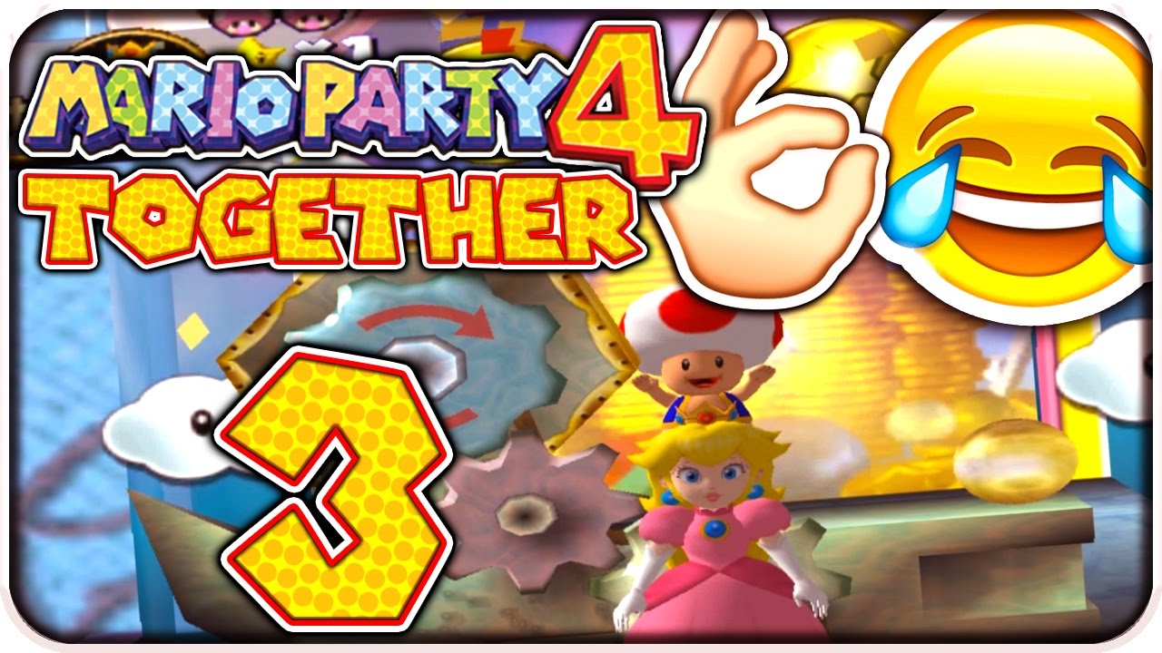 Let's Play MARIO PARTY 4 TOGETHER Part 3: TODES-LACHKICKS bei der Toad-Lotterie