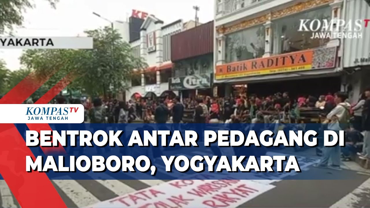 Bentrok Antar Pedagang di Malioboro, Yogyakarta