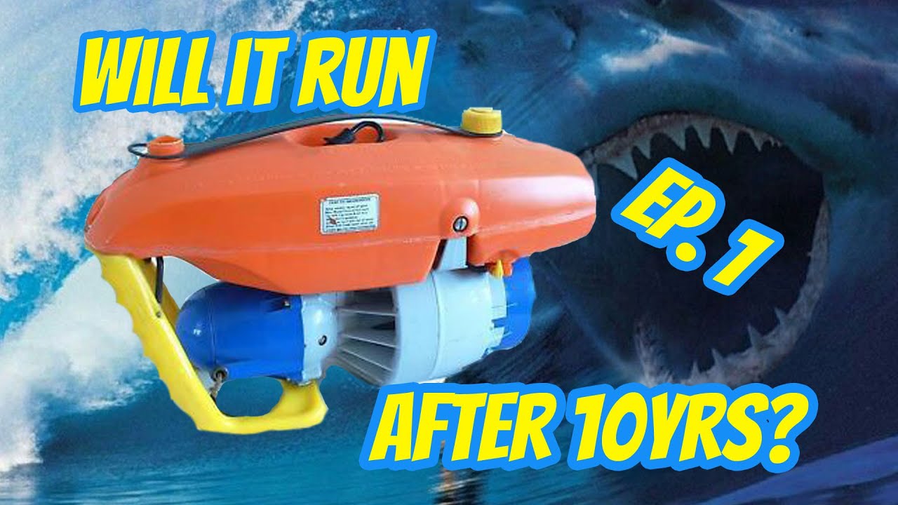 Vintage Aquascooter AS-500 aquatic 2 stroke water scooter sitting for 10 years will it run? EP.1