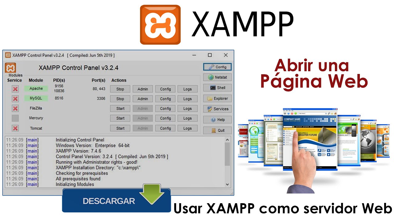 Usar XAMPP como servidor web | Abrir una página Web