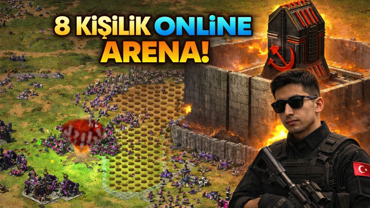 Rastgele Bölge, Rastgele Ülke! 8 Kişilik Online Survival Savaşı! Red Alert 2 – Yuri’s Revenge