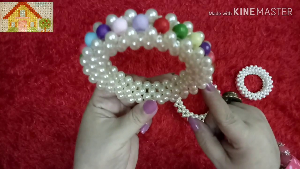 طريقة عمل غويشه💎  تحفه من بواقي 💎 الخرز واللولو