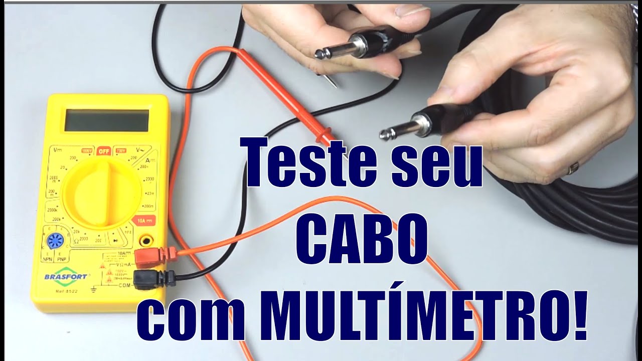 Como TESTAR um CABO com um Multímetro.