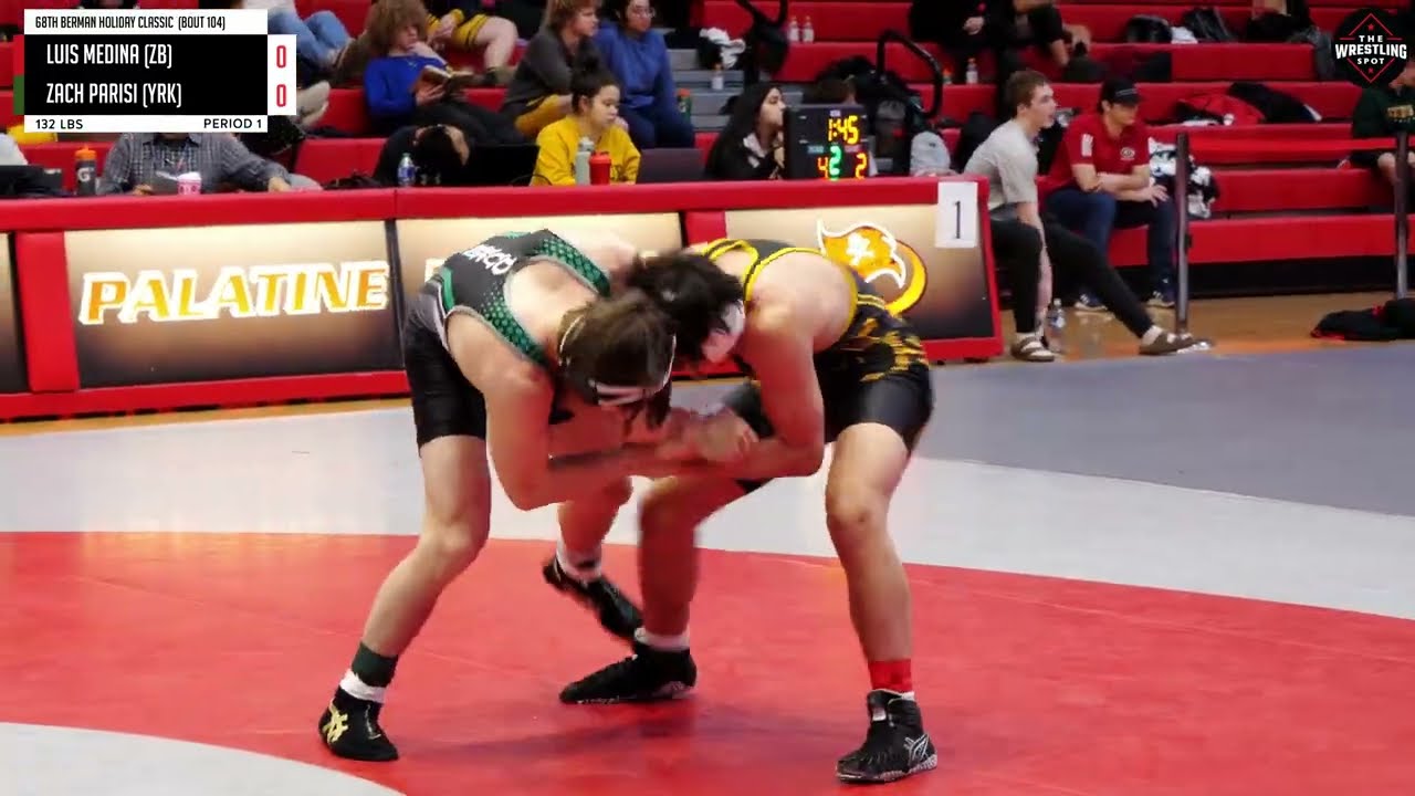Luis Medina of Zion Benton [R] v. Zach Parisi of York [G] (132)