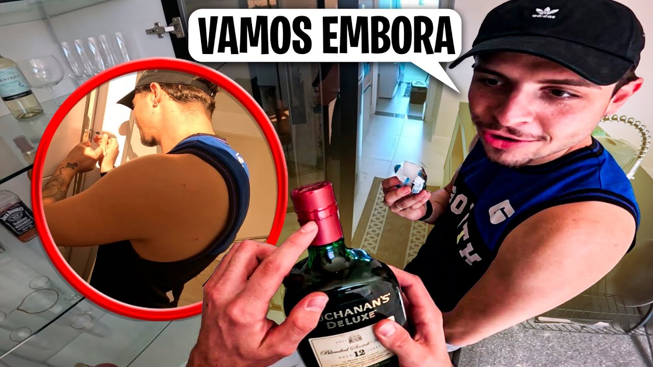 INVADI A CASA DO MEU AMIGO...R0UBE1 UM WHISKY!!!!